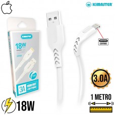 Cabo Lightning 1m 18W CB702X Kimaster - Branco