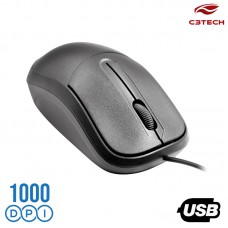 Mouse USB 1000Dpi MS-35BK C3 Tech Preto
