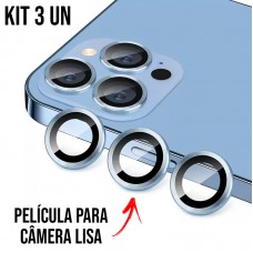 Película de Câmera Lisa iPhone 11 Pro/11 Pro Max/12 Pro - Azul