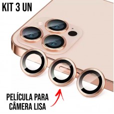 Película de Câmera Lisa iPhone 11 Pro/11 Pro Max/12 Pro - Cobre