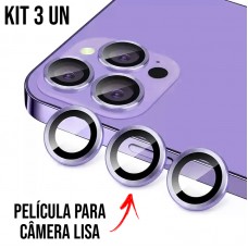 Película de Câmera Lisa iPhone 11 Pro/11 Pro Max/12 Pro - Lilás