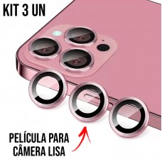 Película de Câmera Lisa iPhone 11 Pro/11 Pro Max/12 Pro - Rosê