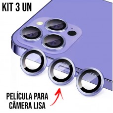 Película de Câmera Lisa iPhone 11 Pro/11 Pro Max/12 Pro - Roxa