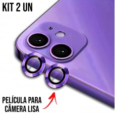Película de Câmera Lisa iPhone 11/12/12 Mini - Roxa