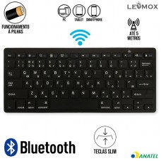 Teclado Bluetooth Slim LEY-174 Lehmox - Preto