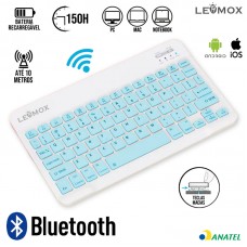 Teclado Bluetooth LEY-176C Lehmox - Azul