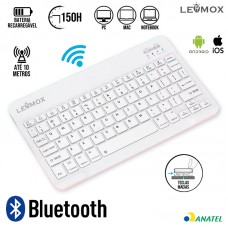 Teclado Bluetooth LEY-176C Lehmox - Branco