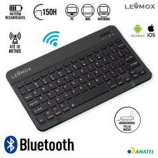 Teclado Bluetooth LEY-176C Lehmox - Preto