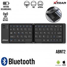 Teclado Bluetooth Dobrável XD-618 Xtrad - Preto