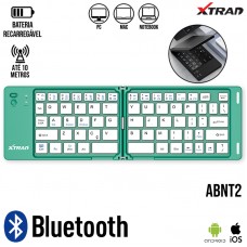 Teclado Bluetooth Dobrável XD-618 Xtrad - Verde