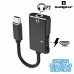 Cabo Adaptador Tipo C x Fone e Carregamento SX-ZJ23 Sumexr - Vermelho