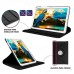 Capa para Tablet A7 2020 T500 T505 10.4 Polegadas - Couro Giratória Preta