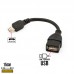 Cabo OTG USB x V8 15cm