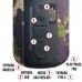 Caixa de Som Bluetooth K400X KIMASTER - Azul Vermelha
