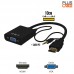 Cabo Adaptador HDMI x VGA + P2 ADP-HDMIVGA20BK Plus Cable