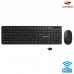 Kit Teclado + Mouse sem Fio K-W20BK C3 Tech - Preto