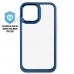 Capa iPhone 13 Pro Max - Clear Case Azul