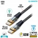 Cabo Tipo C 1,2m Turbo 60W CB827C Kimaster - Preto