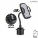 Suporte Celular Veicular Porta-Copo LEY-1667 Lehmox - Preto