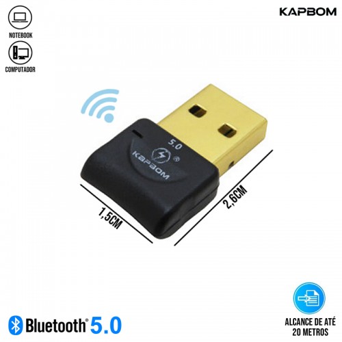 Adaptador Bluetooth 5.0 para PC e Notebook F3