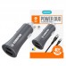 Kit Carregador Veicular Turbo 40W Tipo C + USB + Cabo Tipo C 1m CV209CC Kimaster - Preto