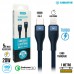 Cabo Tipo C x Lightning 1m Turbo 20W CB817L Kimaster - Azul
