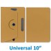 Capa Universal Giratória Tablet 10" Polegadas - Dourada