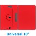 Capa Universal Giratória Tablet 10" Polegadas - Vermelha