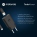 Kit Carregador 1 USB Turbo 20W + Cabo Tipo C 1m Motorola Original - Preto
