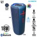 Caixa de Som Bluetooth RGB K450X Kimaster - Azul Vermelho