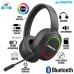 Headset Gamer Bluetooth RGB K25 Kimaster - Preto