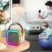 Caixa de Som Bluetooth 10W RGB XDG-62 Xtrad - Rosa