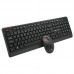 Kit Teclado + Mouse sem Fio K-W70BK C3 Tech - Preto