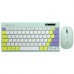 Kit Teclado + Mouse sem Fio K-W71GN C3 Tech - Verde