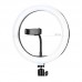 Iluminador Ring Light 12 Pol 30Cm com Suporte de Celular OR-PL300 Oberon - Preto