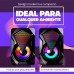 Caixa de Som 6W Gamer RGB KP-RO800 Knup - Preta