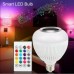 Caixa de Som Lâmpada LED RGB Bluetooth LEY-1733 Lehmox - Vermelha