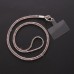 Cordão de Pescoço para celular com Strass 60cm - Prata
