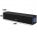 SoundBar 2.0 6W RGB SB-30BK C3 Tech - Preta