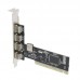 Placa PCI USB 2.0 4+1 Portas KP-PL-912 Knup