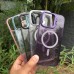 Capa iPhone 16 - Stand Glitter Magsafe Titanium Gray