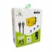 Kit Carregador GAN Turbo 45W Tipo C + USB + Cabo Tipo C 1M XC-UR55 X-Cell - Amarelo