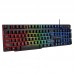 Kit Gamer Teclado + Mouse USB LED RGB LEY-2074 Lehmox - Preto