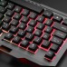 Kit Gamer Teclado + Mouse USB LED RGB LEY-2077 Lehmox - Preto
