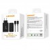 Kit Carregador 120W Tipo C Turbo 2PD + USB  + Cabo Tipo C 1m LE-626-6 Lehmox - Preto